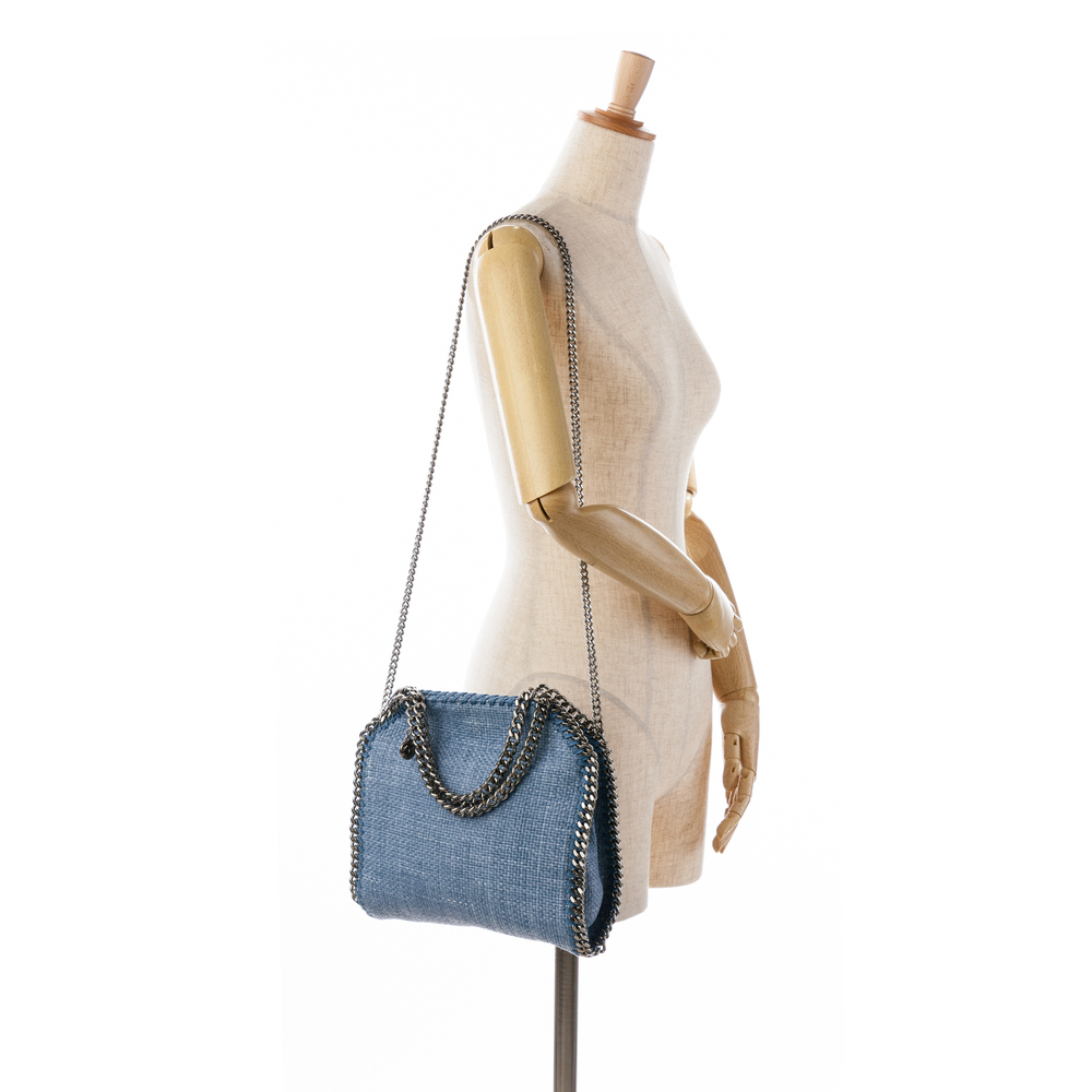 Pre-Loved Stella McCartney Raffia Falabella Satchel - Picture 9 of 10